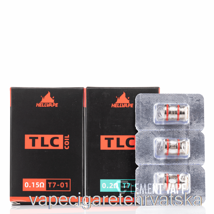 Vape Cigarete Hellvape Tlc Zamjenske Zavojnice 0.15 Ohm T7-01 Zavojnice